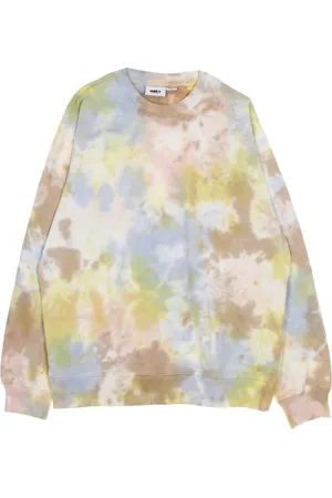 Obey Sweatshirts & Hoodies, Herr, XL, Bomull, Tie-Dye Crewneck Sweatshirt Lättvikts Fleece