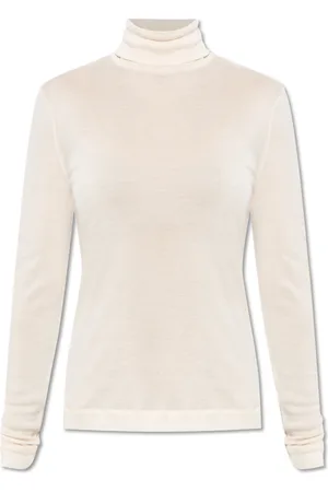 Hanro Stickade tröjor & koftor, Dam, M, Läder, Sidens Turtleneck