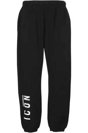 Dsquared2 Byxor, Dam, M, Bomull, Sweatpants med tryckt logotyp