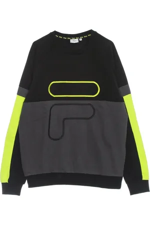 Fila Sweatshirts & Hoodies, Herr, L, Bomull, Blockerad Crew Sweatshirt Lätt Vårstil