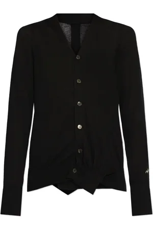 Y-3 Stickade tröjor & koftor, Dam, M, Bomull, Cardigan med logotyp