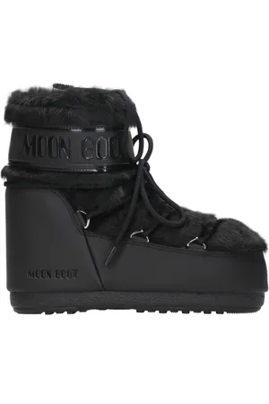 Moon Boot Skor, Dam, 36 EU, Nylon, Svarta Vattentäta Vinterstövlar