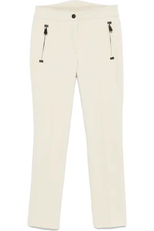 Moncler Byxor, Dam, M, Smal Skuren Byxor i Vit