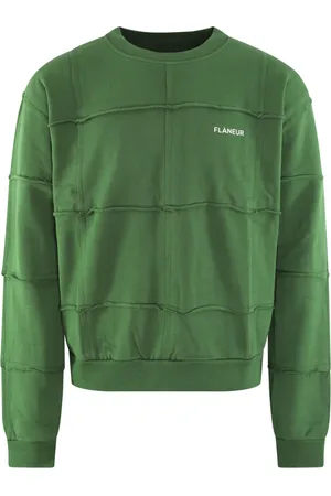 FLÂNEUR Flâneur, Sweatshirts & Hoodies, Herr, S, Grön Cut & Sew Sweater
