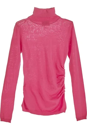 Moschino Stickade tröjor & koftor, Dam, M, Hjärta Peace Turtleneck Tröja