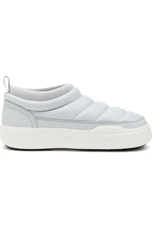 Moon Boot Skor, Dam, 39 EU, Nylon, Logo Print Slip-On Skor