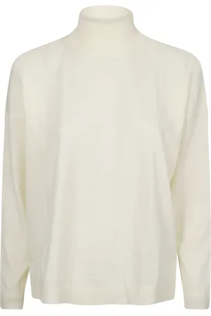 GOES BOTANICAL Stickade tröjor & koftor, Herr, S, Vit crew neck topp