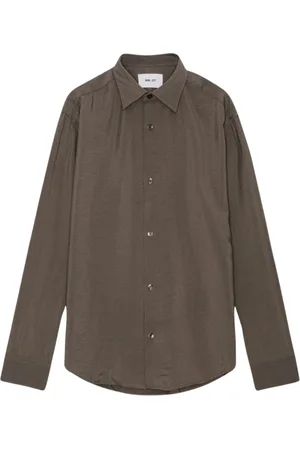 NN.07 Skjorta, Herr, L, Tryckt Twill Button-Up Skjorta