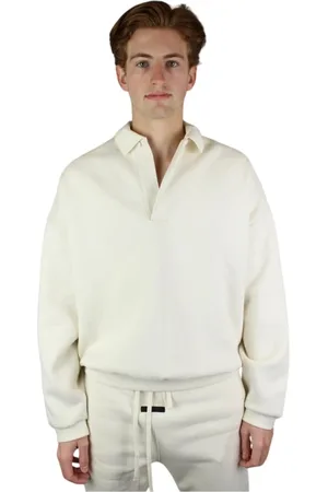FEAR OF GOD Sweatshirts & Hoodies, Herr, L, Elegant Shell Fleece Polo