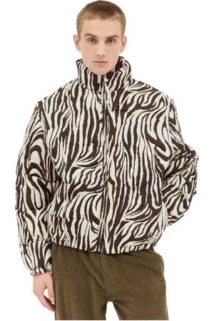 ERL Jacka, Herr, M, Bomull, Zebra Quiltad Pufferjacka