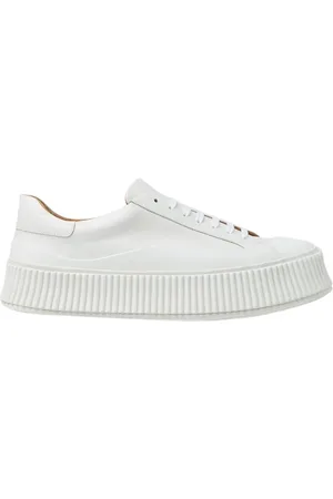 Jil Sander Skor, Herr, 42 EU, Läder, Minimalistiska Lädersneakers