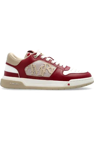 AMIRI Skor, Herr, 40 EU, Läder, Röda Låga Sneakers Tvåtonigt Läder Mesh