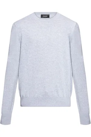 Dsquared2 Stickade tröjor & koftor, Herr, XL, Bomull, Tröja med rund halsringning