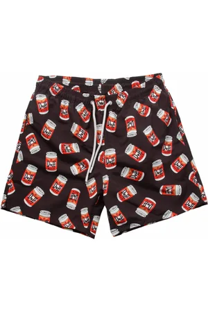 MC2 SAINT BARTH Badkläder, Herr, XL, Öl Swimshorts med Duff Print
