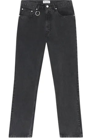 Etudes Jeans, Herr, L, Bomull, Svart Tvättade Slim-Fit Jeans