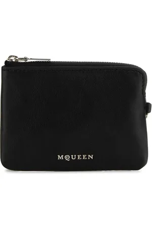 Alexander McQueen Väska, Dam, ONE Size, Läder, Svart läder Sling kortficka