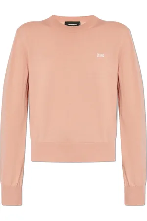 Dsquared2 Stickade tröjor & koftor, Dam, L, Bomull, Tröja med rund halsringning