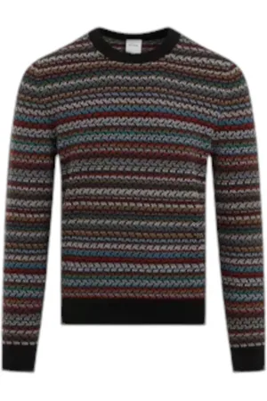 Paul Smith Stickade tröjor & koftor, Herr, M, Bomull, Randig Intarsia Stickad Tröja