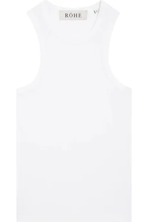 Rohe Topp, Dam, M, Bomull, Rib Tank Top i Optic