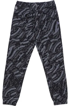 Octopus Byxor, Herr, XS, Bomull, Svart Deco Jogger Byxor
