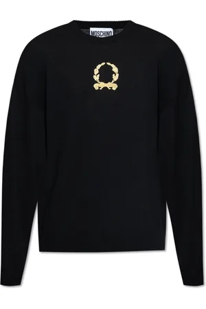 Moschino Stickade tröjor & koftor, Herr, L, Tröja med logotyp