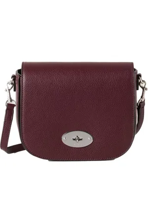 MULBERRY Väska, Dam, ONE Size, Läder, Svart Körsbär Liten Darley Satchel