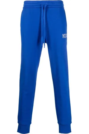 Michael Kors Byxor, Herr, L, Bomull, Blå Bomull Jogger Activewear