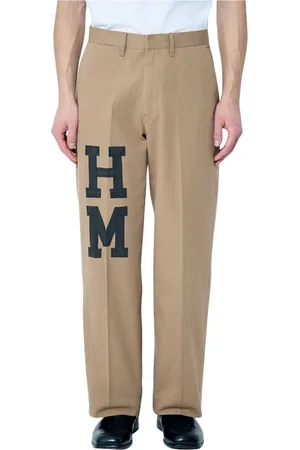 HUMAN MADE Byxor, Herr, L, Bomull, Logo Print Wide Chino Byxor
