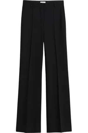 Totême Byxor, Dam, L, Läder, Elegant Flare Byxor