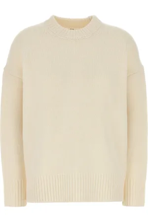 CO Stickade tröjor & koftor, Dam, S, Kashmir, Oversized Crew Neck Sweater
