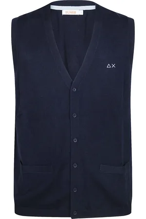 sun68 Jacka, Herr, L, Bomull, Solid Vest