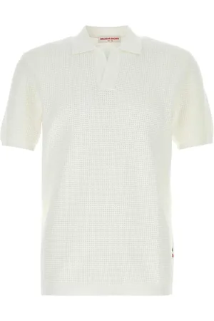 Orlebar Brown Topp, Herr, L, Vit Roddy Polo Shirt