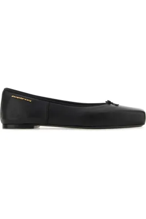 Alexander Wang Skor, Dam, 40 EU, Läder, Svarta läder Ballerina skor