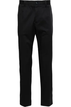 Dolce & Gabbana Byxor, Herr, M, Bomull, Mid-rise slim fit chinos midnattsblå