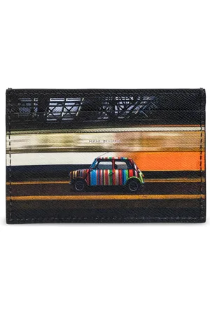 Paul Smith Accessoarer, Herr, ONE Size, Läder, Korthållare med tryck