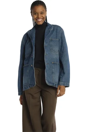 Soeur Jacka, Dam, S, Denim, Blå Denim Blazer Jacka