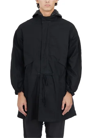 GIORGIO BRATO Kappa, Herr, M, Läder, Canvas Parka med Läderhuva