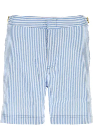 Orlebar Brown Shorts, Herr, W33, Polyester, Klassiska Randiga Badshorts