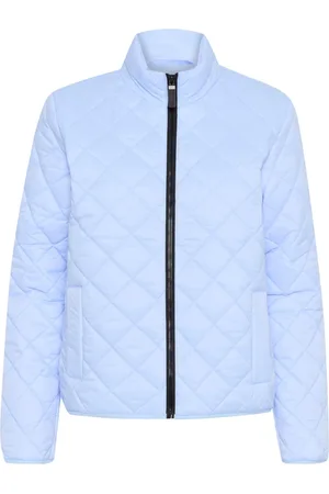 Kaffe Jacka, Dam, L, Quiltad Windsurfer Jacka med Fickor