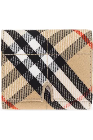 Burberry Accessoarer, Dam, ONE Size, Bomull, Plånbok med rutmönster