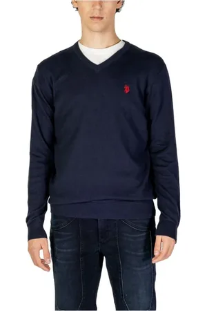 U.S. Polo Assn. Stickade tröjor & koftor, Herr, XL, Kashmir, Kashmirblandad tröja Herrstickat