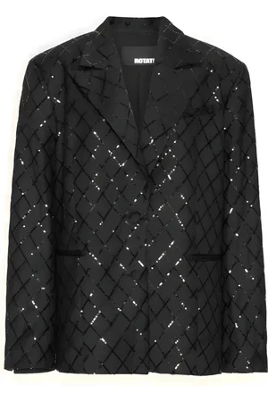 ROTATE Jacka, Dam, S, Polyester, Svart Oversize Fyrkantig Jacka