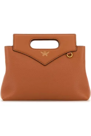 MCM Väska, Dam, ONE Size, Läder, Soft Diamond Karamell Läderhandväska