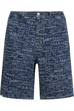 Marni Shorts, Herr, W31, Bomull, Blå Kyanit Byxor