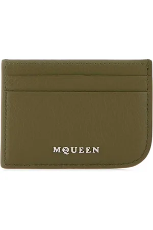 Alexander McQueen Accessoarer, Herr, ONE Size, Läder, Grön Läderkorthållare