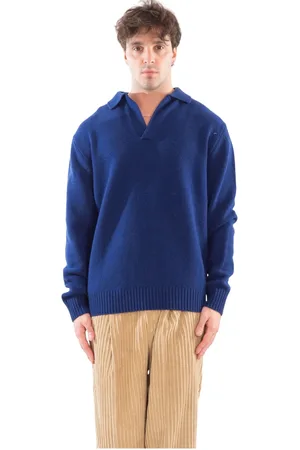 Seven Gauge Stickade tröjor & koftor, Herr, XL, Polo Lambswool Sweater
