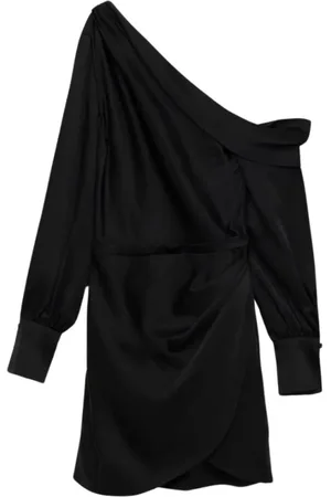 Simkhai Klänning, Dam, M, Svart One Shoulder Mini Klänning