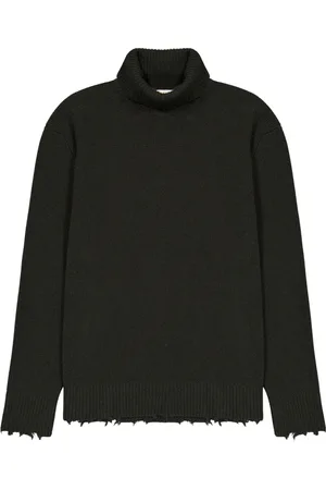 LANEUS Stickade tröjor & koftor, Herr, 2Xl, Turtleneck Sweater With Wool Breakages