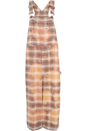 R13 Jumpsuits & Playsuits, Dam, S, Orange Rutig Jumbo Overall