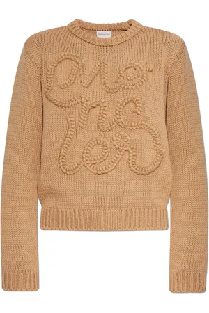 Moncler Stickade tröjor & koftor, Dam, M, Bomull, Mönstrad Tröja
